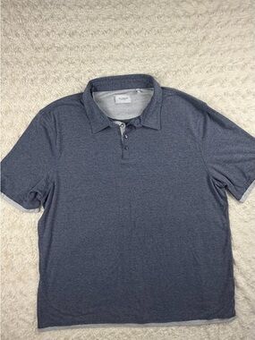 7 Diamonds Men's Heather Slate Blue Polo
